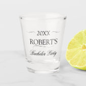 Elegant Bachelor Party Schnapsglas (Vorderseite)