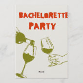 Elegant Bachelorette Weekend Invitation for Bride Einladung (Rückseite)
