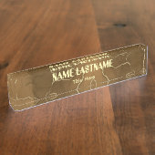 Elegant background custom name namensplakette (Seite)