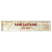 Elegant background custom name namensplakette (Vorderseite)
