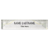 Elegant background custom name namensplakette (Vorderseite)