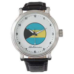 Elegant Bahamas Watch & Bahamas Flag Armbanduhr