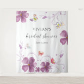 Elegant Baho Er gibt mir Schmetterlinge Brautparty Wandteppich (Vorderseite)