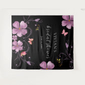 Elegant Baho Er gibt mir Schmetterlinge Brautparty Wandteppich (Vorderseite (Horizontal))