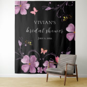 Elegant Baho Er gibt mir Schmetterlinge Brautparty Wandteppich (Beispiel)