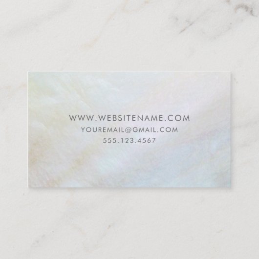 Elegant Baker Wedding Cake Visitenkarte (Rückseite)