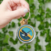 Elegant Bald Eagle Emblem Schlüsselanhänger (Hand)