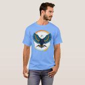 Elegant Bald Eagle Emblem T-Shirt (Vorne ganz)