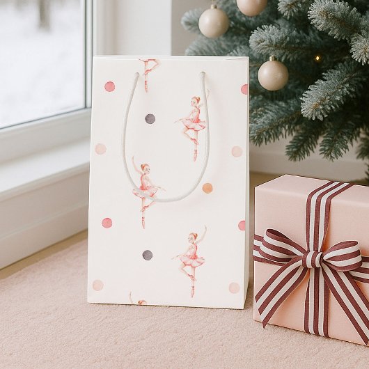 Elegant Ballerina Christmas  Mittlere Geschenktüte