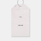 Elegant Ballerina Pink Geburtstag Geschenkanhänger (Rückseite)