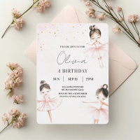 Elegant Ballerinas Pink Geburtstag