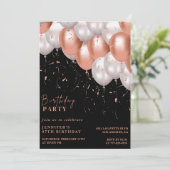Elegant Balloons 97. Geburtstag Einladung (Stehend Vorderseite)