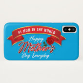 Elegant Banner Happy Mother Day IPhone Case (Rückseite (Horizontal))