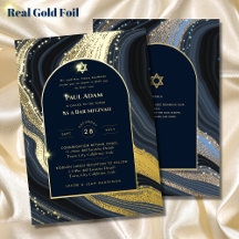 Elegant Bar Mitzvah | Bat Mitzvah | Navy Agate