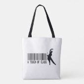 Elegant Barcode Dancer Tasche (Rückseite)