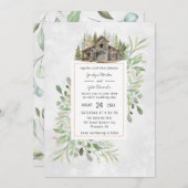 Elegant Barn | Einladung zur Hochzeit von Wasserfa (Vorne/Hinten)