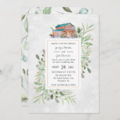 Elegant Barn | Einladung zur Hochzeit von Wasserfa (Vorne/Hinten)