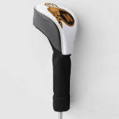Elegant Barn Owl Monogram Golf Headcover (angewinkelt)