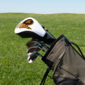 Elegant Barn Owl Monogram Golf Headcover (In SItu)