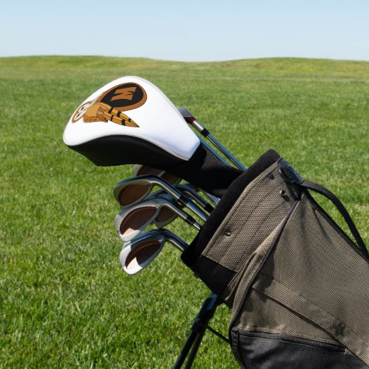 Elegant Barn Owl Monogram Golf Headcover (In SItu)