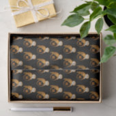 Elegant Barn Owl Monogram Seidenpapier (Geschenk)