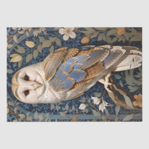 Elegant Barn Owl William Morris Inspiriert Seidenpapier