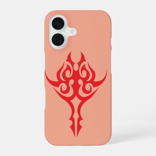 Elegant Baroque Style Ornamental Frame Design iPhone 16 Hülle (Rückseite)