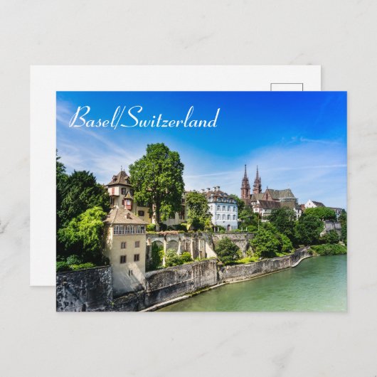 Elegant Basel - Schweiz Postkarte (Vorne/Hinten)