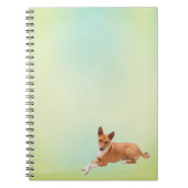 Elegant Basenji Dog Notebook Notizblock (Vorderseite)