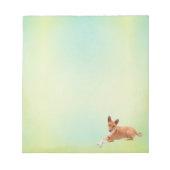 Elegant Basenji Dog Notepad Notizblock (Vorderseite)