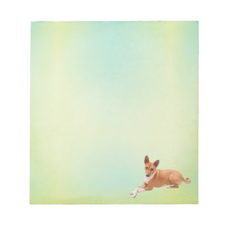 Elegant Basenji Dog Notepad Notizblock