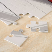 Elegant Basenji Dog Nutcracker Modern Christmas Puzzle (Seite)