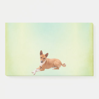 Elegant Basenji Dog  Post-it Klebezettel