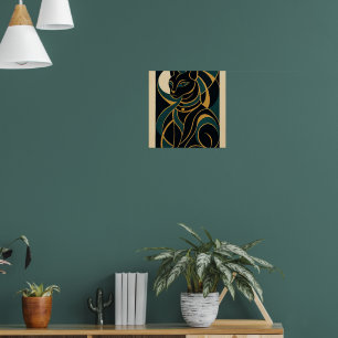 Elegant Bastet Poster   Ägyptische Katze-Göttin