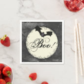 Elegant Bat Boo Halloween Serviette (Beispiel)