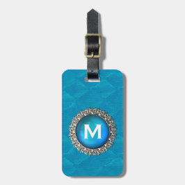 Elegant Bauble mit Monogram Gepäckanhänger