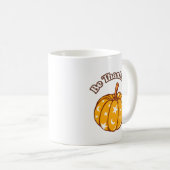 Elegant Be Dankful Groovy Pumpkin Erntedank Kaffeetasse (VorderseiteRechts)