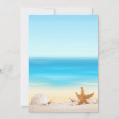 Elegant Beach Arbor Bridal Shower Einladung (Rückseite)