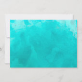 Elegant Beach Destination Bridal Dusche Einladung (Rückseite)