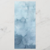 Elegant Beach Monogram Wappen Wedding Menükarte (Rückseite)