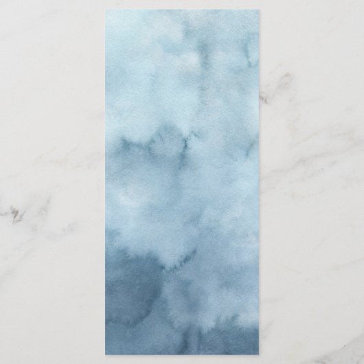 Elegant Beach Monogram Wappen Wedding Menükarte (Rückseite)