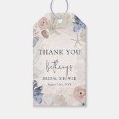 Elegant Beach Nautical Brautparty Vielen Dank Geschenkanhänger (Vorderseite)