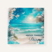 Elegant beach scene diary notizblock (Vorderseite)