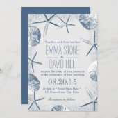 Elegant Beach Theme Hochzeiten Einladungen (Vorne/Hinten)