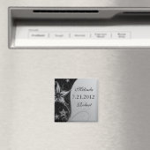 Elegant Beach Themed Speichern Sie die Datumsmagne Magnet (In Situ (Geschirrspüler))