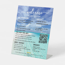 Elegant Beach Vacation Rental House Welcome Pedest Sockelschild