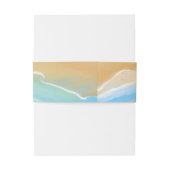 Elegant Beach Wedding Invitation Einladungsbanderole (Rückseitenbeispiel)