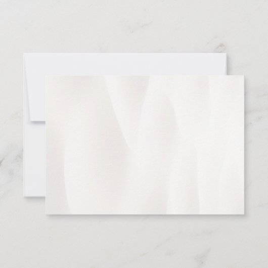 Elegant Beach Wedding RSVP Card (Rückseite)