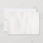 Elegant Beach Wedding RSVP Card Karte (Rückseite)