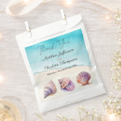 Elegant Beach Wedding Seashells Pearls Nautical Geschenktütchen (Ausgeschnitten)